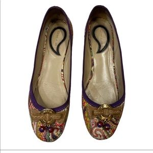 ETRO Multicolor Paisley Printed Ballet Flats 38